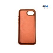 Brown Leather MagSafe Case for iPhone 16e – Premium Magnetic Protective Cover