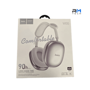 HOCO W55 Wireless Bluetooth Headphones – 90 Hours Playtime | Silver