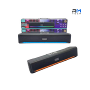 Kimiso KMS-177 Portable Bluetooth Speaker with RGB LED Lights – Black
