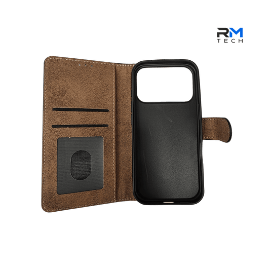 Premium Wallet Case for iPhone 17 Pro – Flip Leather Card Holder Protective Cover