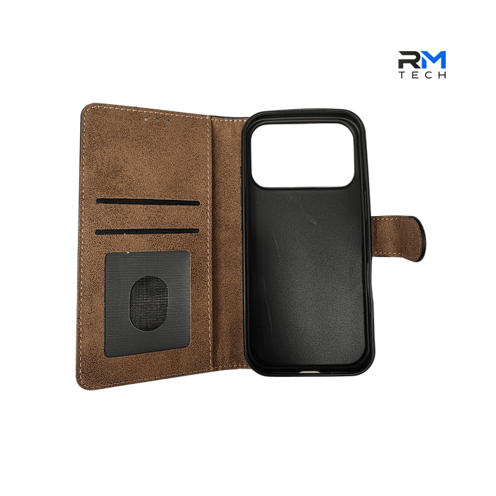 Premium Wallet Case for iPhone 17 Pro – Flip Leather Card Holder Protective Cover