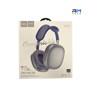 HOCO W55 Wireless Bluetooth Headphones – 90 Hours Playtime | Silver