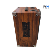Sing-e JQS911S Vintage Bluetooth Karaoke Speaker with USB, TF Card & Wireless Audio