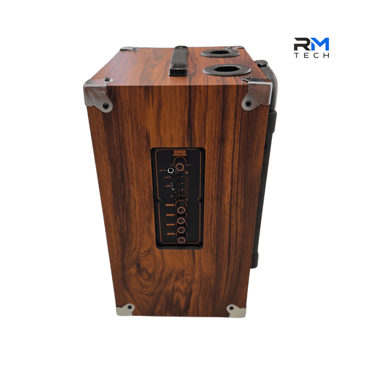 Sing-e JQS911S Vintage Bluetooth Karaoke Speaker with USB, TF Card & Wireless Audio