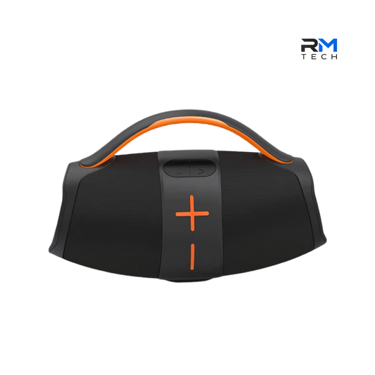 SING-E ZQS-P50 Coluna Bluetooth Party Speaker 40W com Som Estéreo e Luzes RGB Preto e Laranja – RM TECH