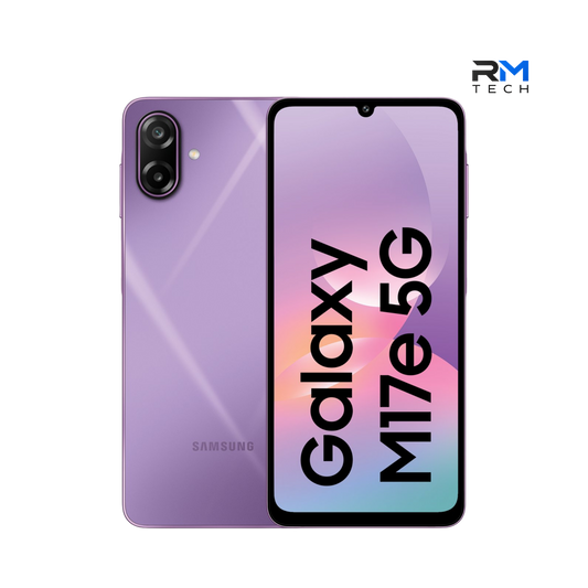 Samsung Galaxy M17e 5G Light Violet 128GB 6GB RAM smartphone for sale at RM TECH – Buy Samsung Galaxy M17e 5G in Portugal
