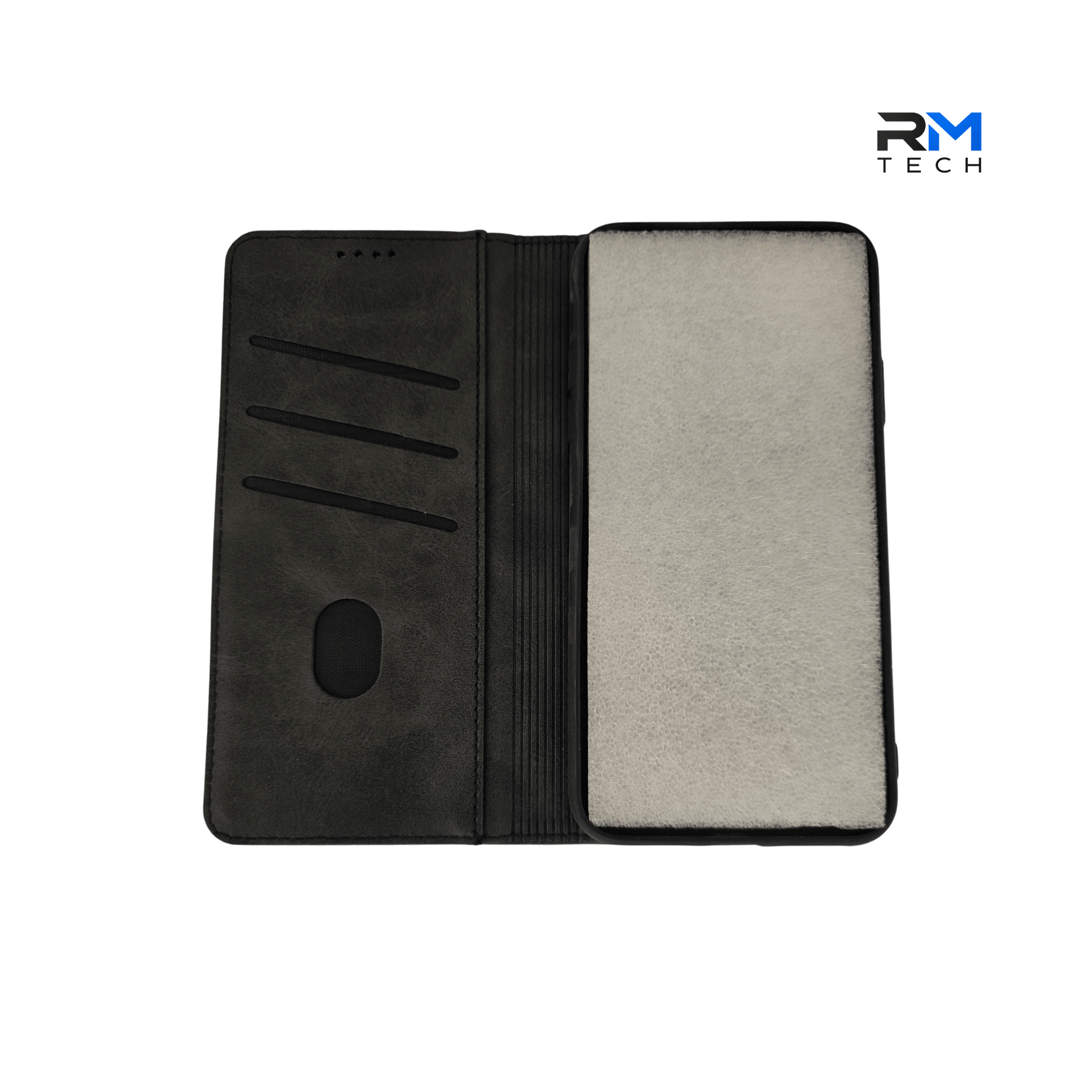 Premium Leather Wallet Case for iPhone 11 Pro Max – Black Flip Cover with Card Holder