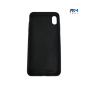 Cute Embroidered Cat Silicone Case for iPhone XS Max | Black Shockproof Protective Cover