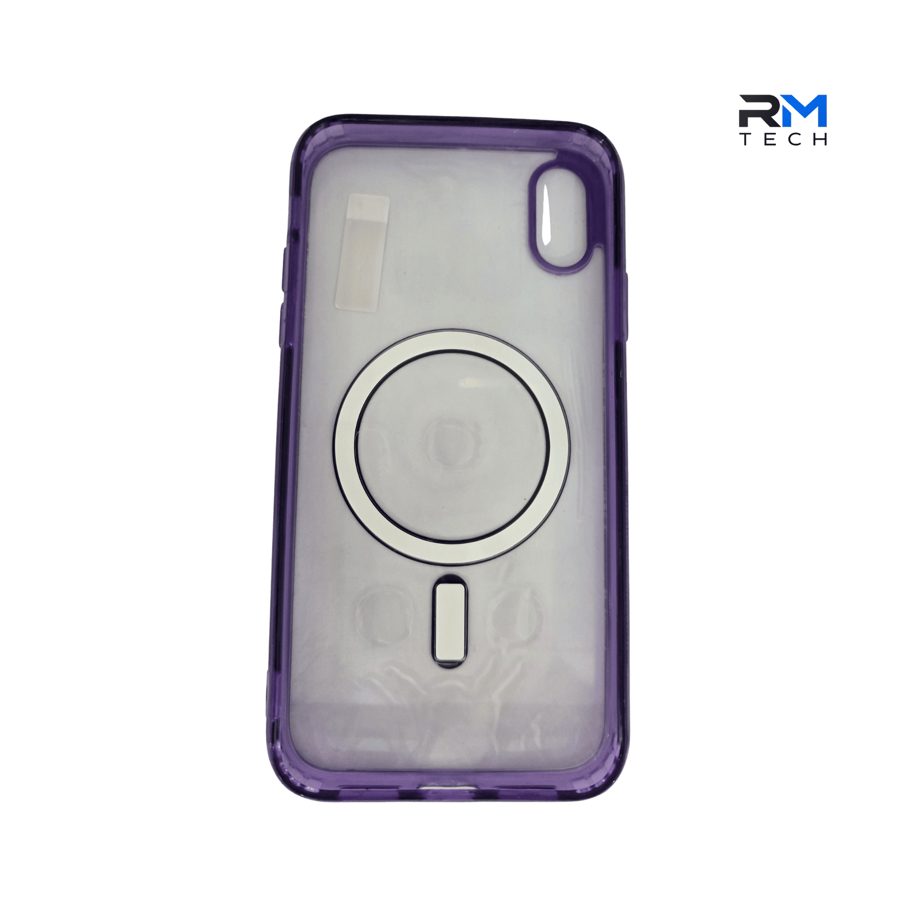 MagSafe Compatible Clear Purple Case for iPhone XR | Shockproof Transparent Protective Cover
