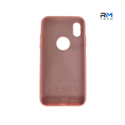 Pink Silicone Case for iPhone XS | Soft Shockproof Protective Cover