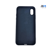 Navy Blue Silicone Case for iPhone XS | Soft Shockproof Protective Cover