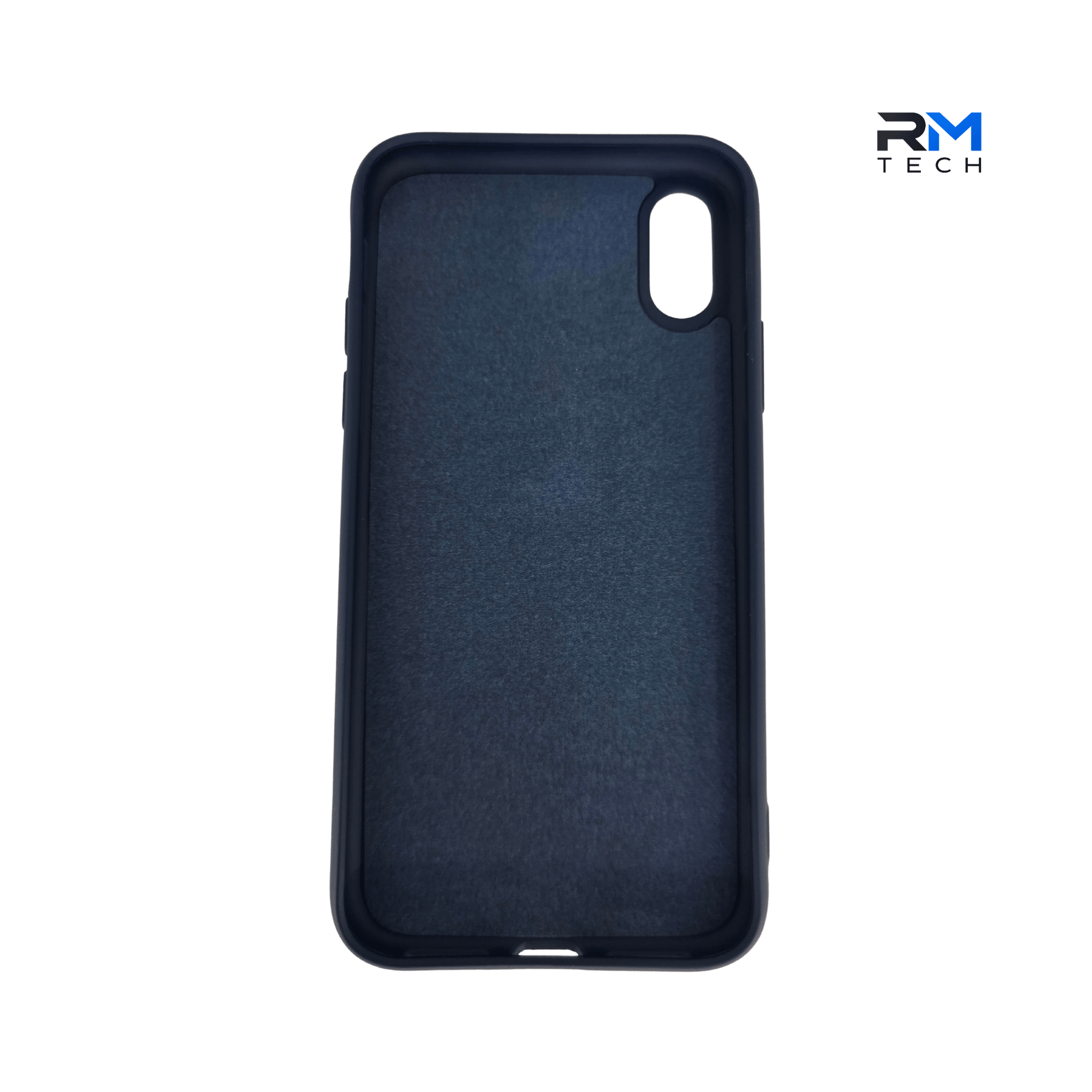 Navy Blue Silicone Case for iPhone XS | Soft Shockproof Protective Cover