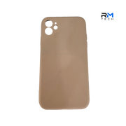 Silicone Protective Case for iPhone 11 – Beige | Shockproof Soft Cover