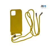 Premium Silicone Case for iPhone 12 Mini – Yellow | Soft-Touch Shockproof Cover