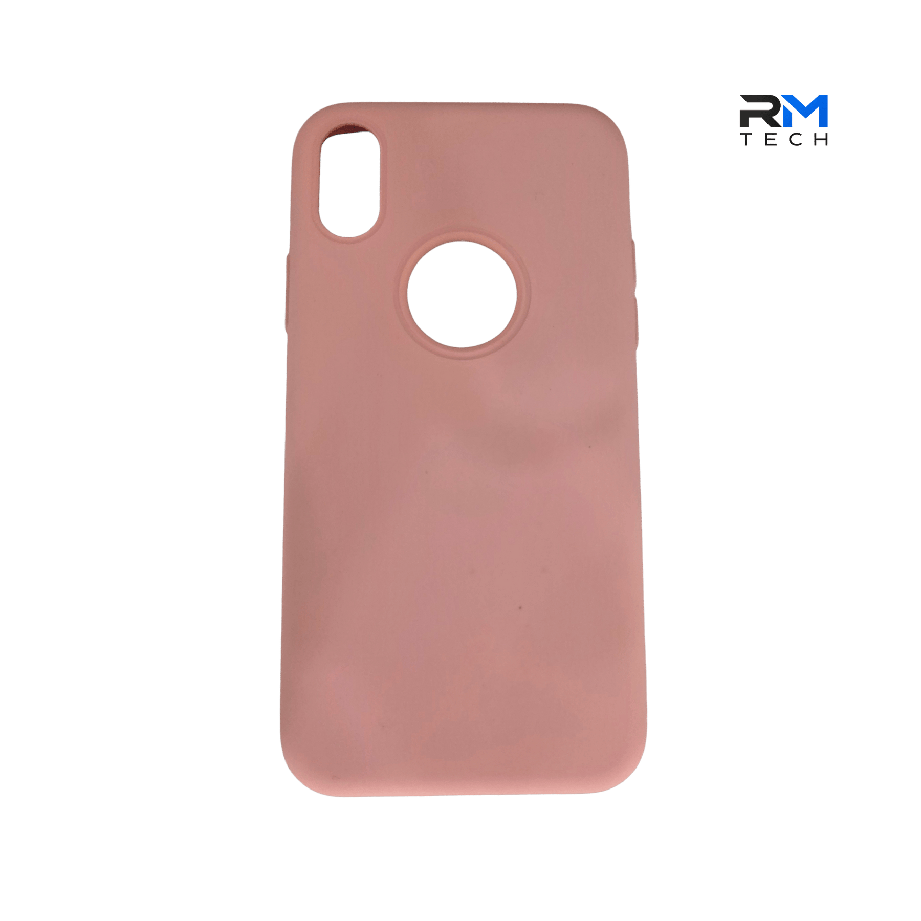 Pink Silicone Case for iPhone XS | Soft Shockproof Protective Cover