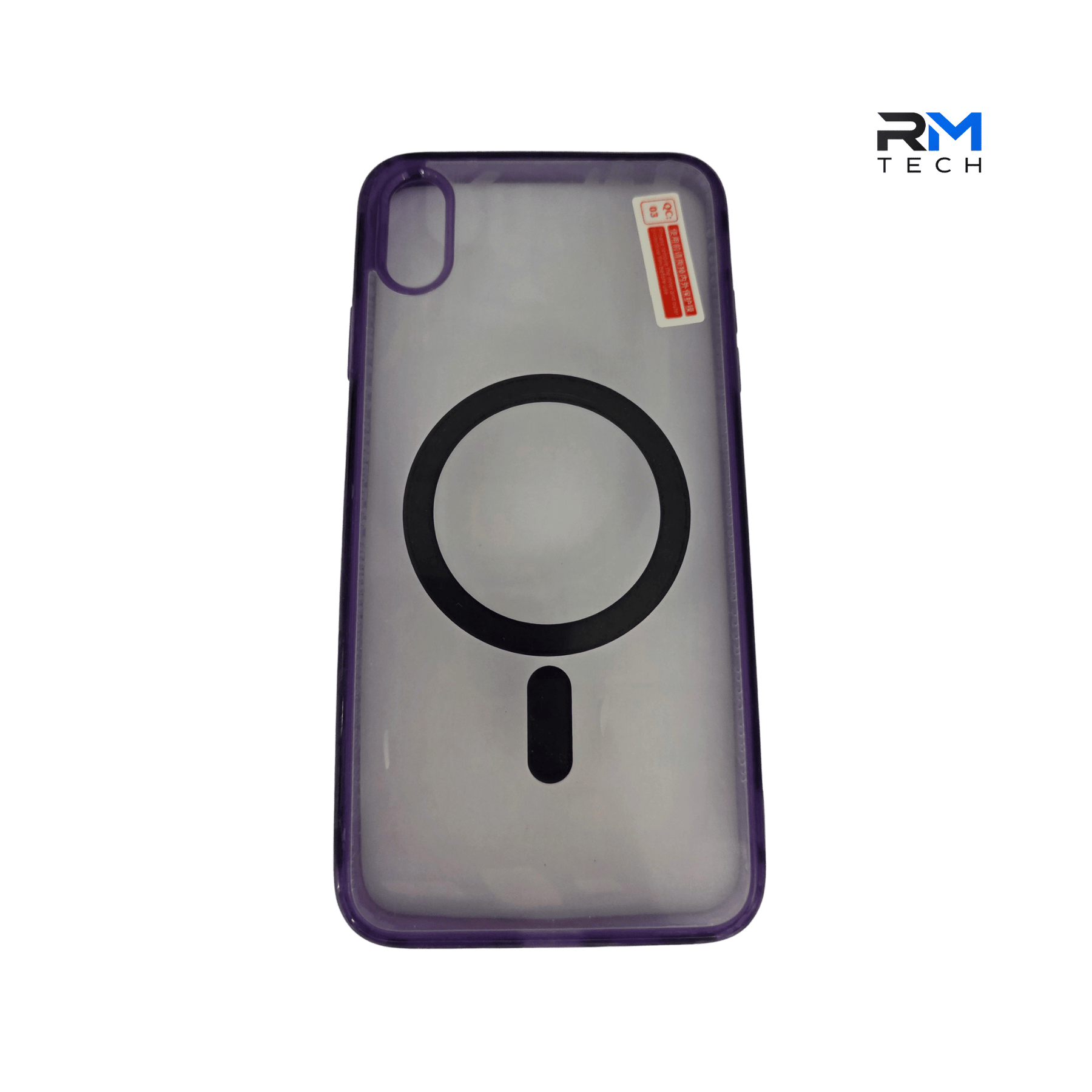 MagSafe Compatible Clear Purple Case for iPhone XS Max | Shockproof Transparent Protective Cover