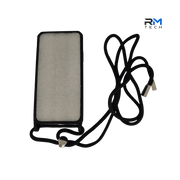 Black Silicone Case with Lanyard for iPhone XS | Soft Shockproof Protective Cover